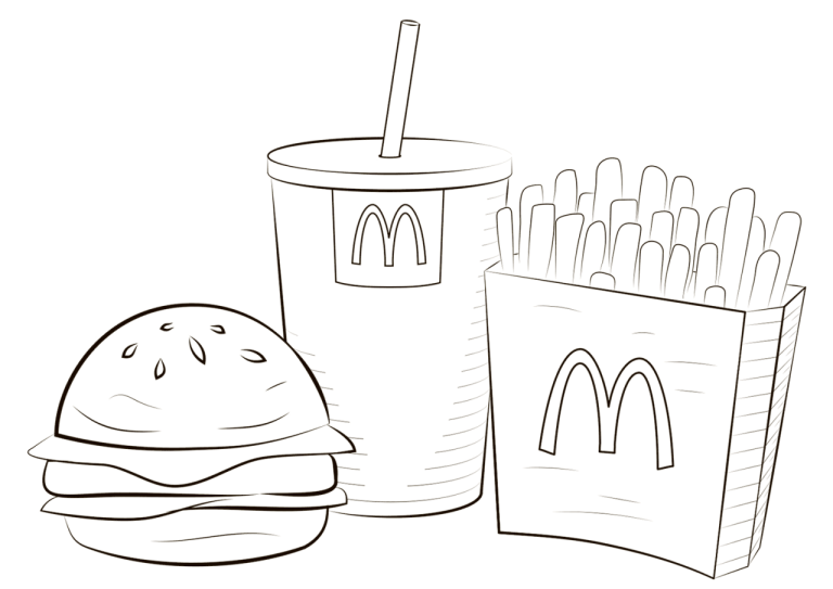 Coloring Pages Food Printable