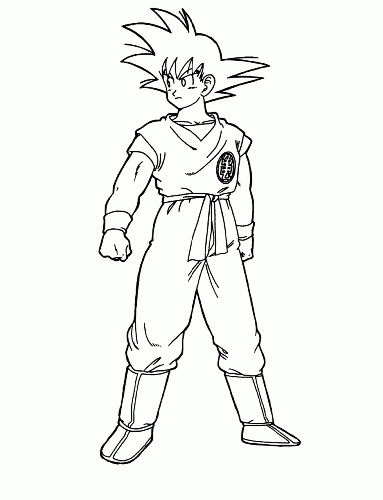 Goku Coloring Pages Online