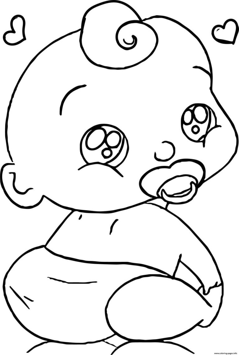 Baby Coloring Pages Boy