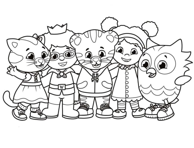 Daniel Tiger Family Coloring Pages