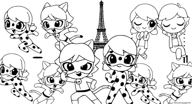 Miraculous Coloring Pages Cute