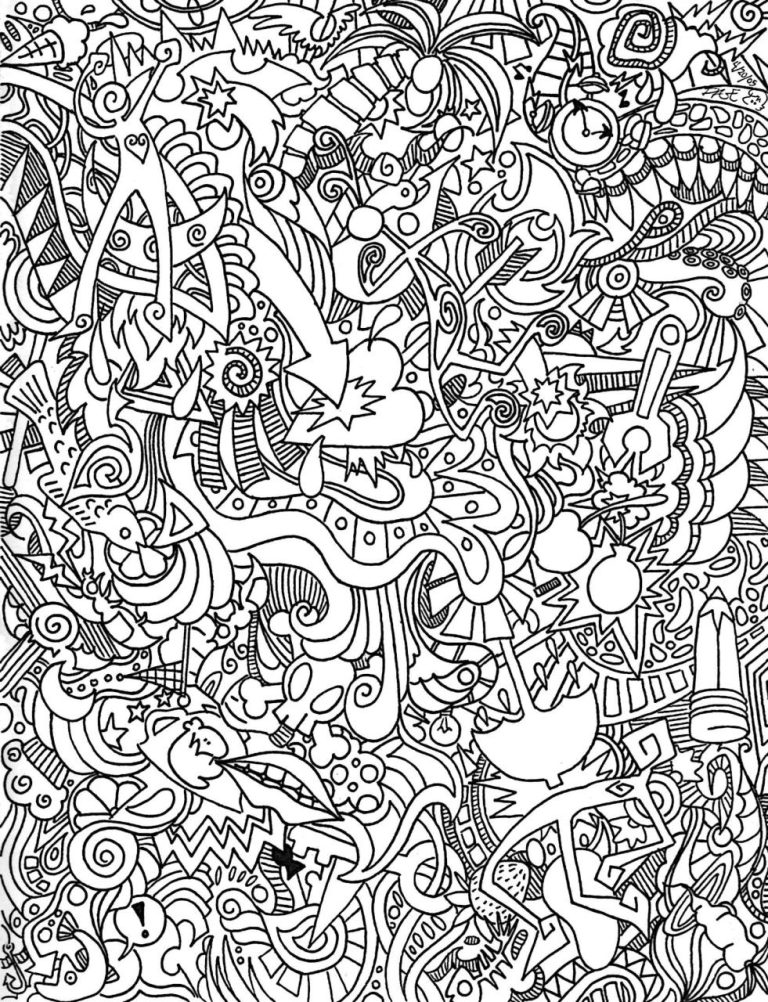 Trippy Coloring Pages To Print