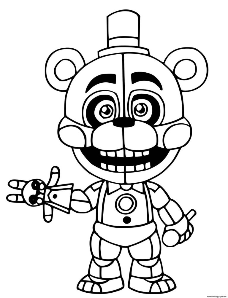 Coloring Pages Five Nights At Freddy's 2