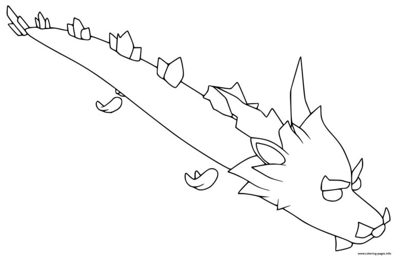 Adopt Me Coloring Pages Shadow Dragon