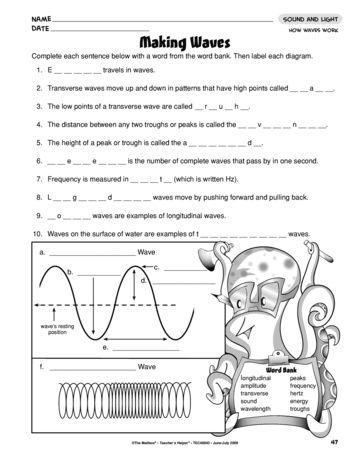 Waves And Electromagnetic Spectrum Worksheet Answer Key