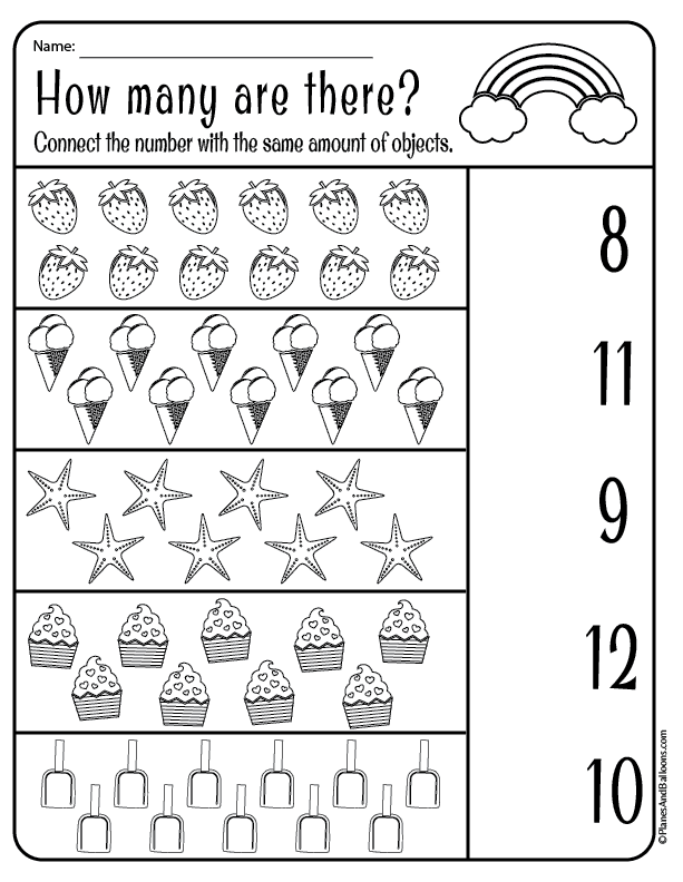 Activity Sheets For Kindergarten Pdf