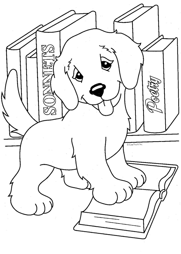 Colouring Pages Of Puppies To Print