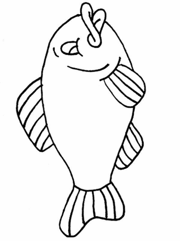 Fish Coloring Page Simple