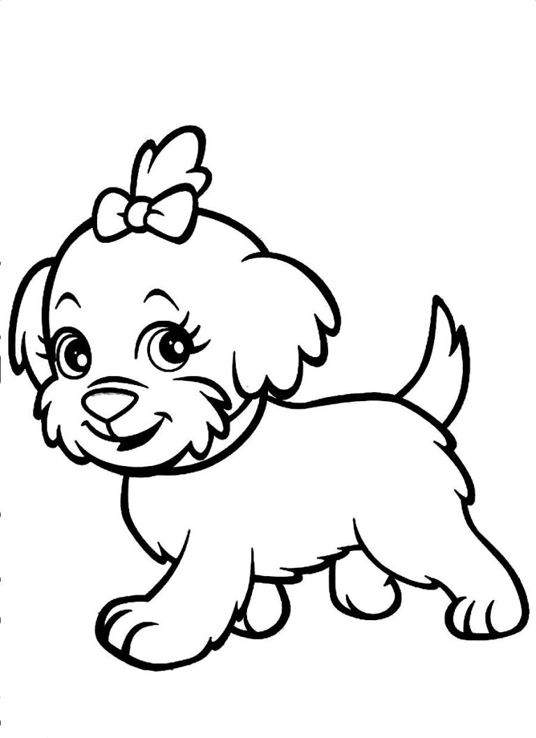 Colouring Page Dogs