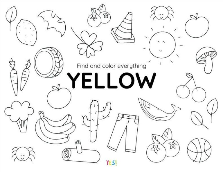 Color Activity Sheets For Toddlers