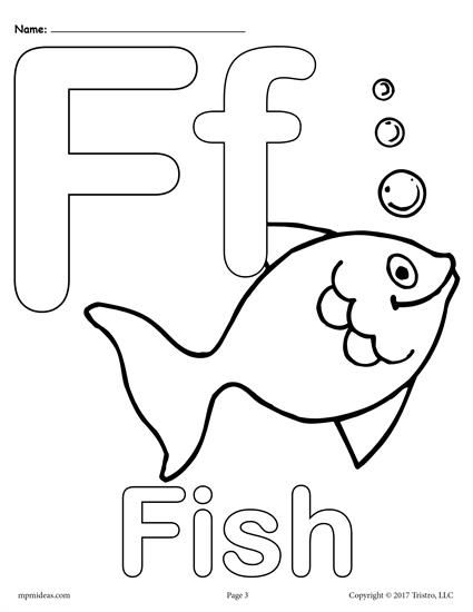 Free Printable Letter F Coloring Worksheets