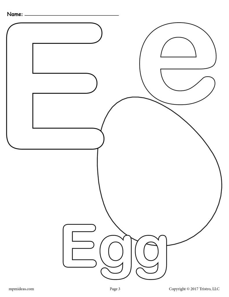 Free Printable Letter E Worksheets For Kindergarten