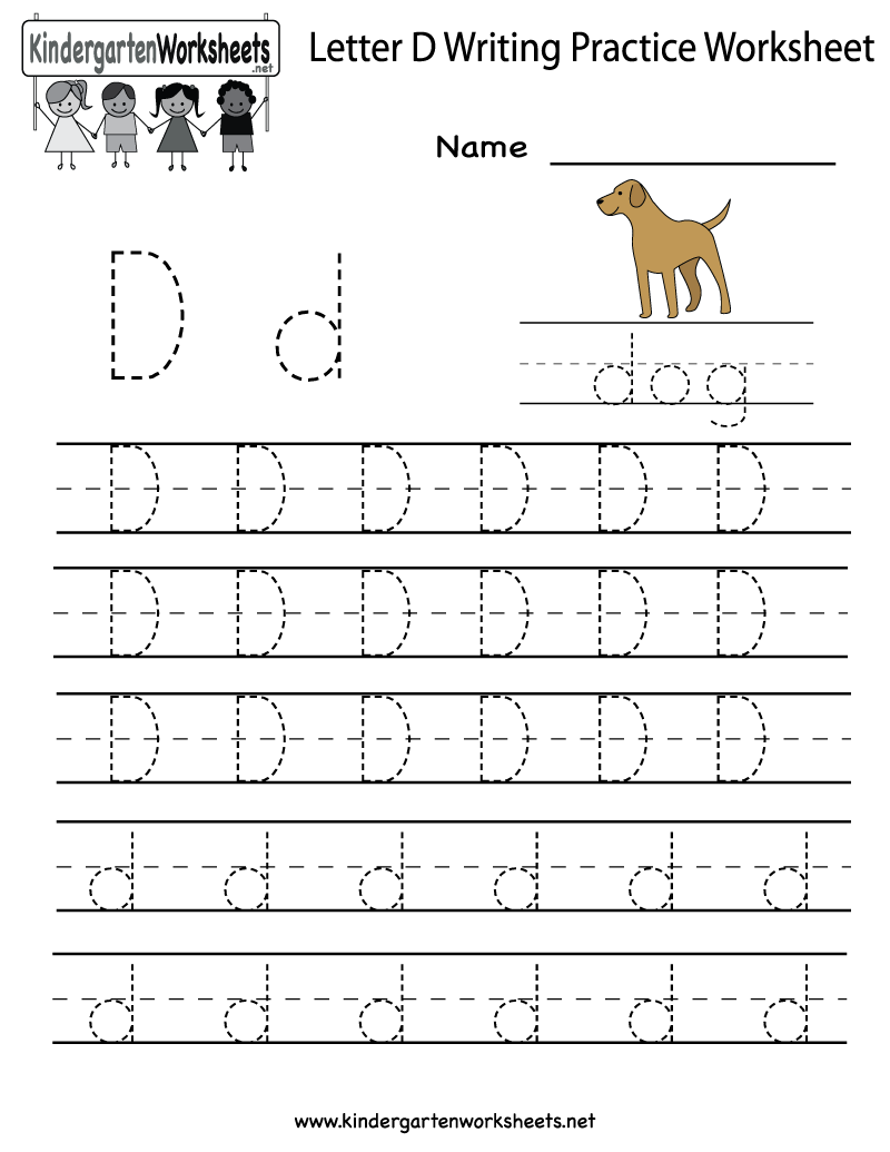 Printable Letter D Worksheets For Kindergarten