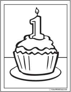 40+ Cupcake Coloring Pages Customize PDF Printables