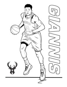 Basketball Team Logo Coloring Pages Coloring and Drawing