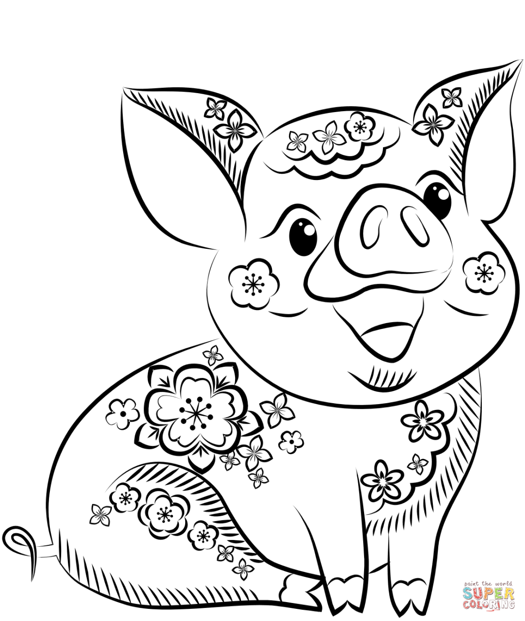 Coloring Pages Of Pigs
