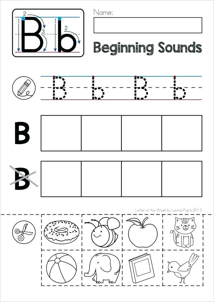 Preschool Beginning Sounds Worksheets Pdf