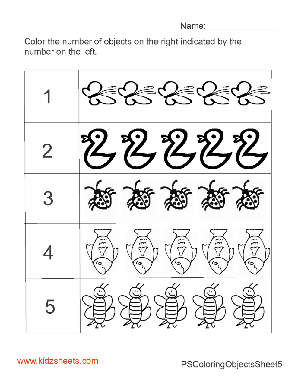 Printable Counting Worksheets For Pre K