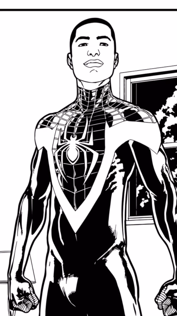 Miles Morales Coloring Picture