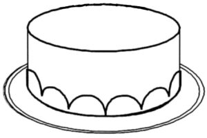 cake without candles Coloring Sheets Flickr
