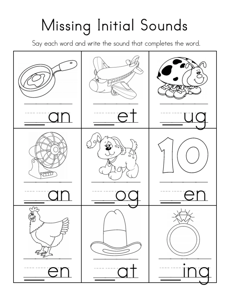 Preschool Kindergarten Phonics Worksheets Pdf