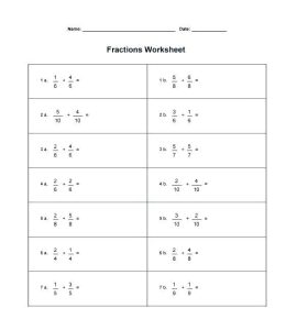 year 5 fractions fractions worksheets grade 5 multiplication word