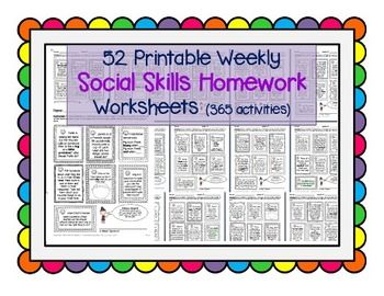 Social Skills Worksheets For Kindergarten Pdf