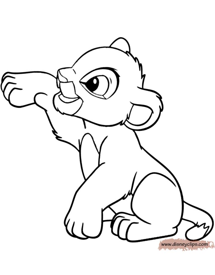 Coloring Pages Of Baby Lions