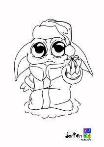 Baby Yoda Christmas coloring page Christmas coloring pages, Coloring
