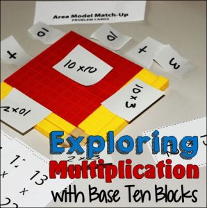 Exploring 2Digit Multiplication with Base Ten Blocks Education math