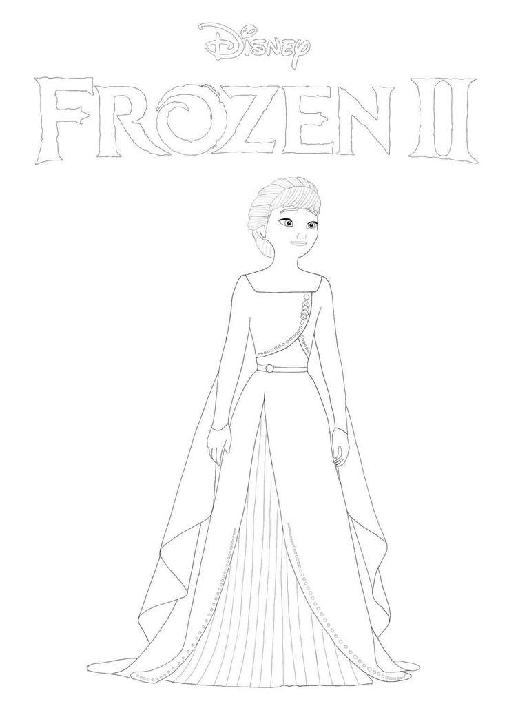 Frozen 2 Coloring Pages Anna