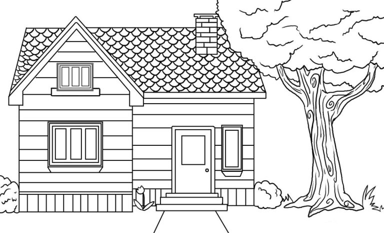 House Coloring Pages Free Printable