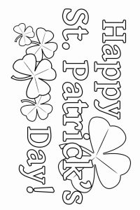 St Patrick's Day Printable Coloring Pages Beautiful Shamrock Coloring