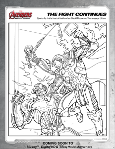 Avengers The Fight Continues Coloring Page Disney Movies