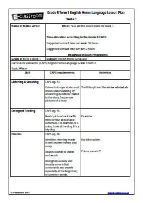 Workbooks Grade R Term 3 Worksheets