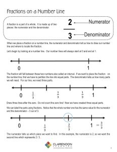 Labeling Fractions On A Number Line Worksheet Fraction Worksheets