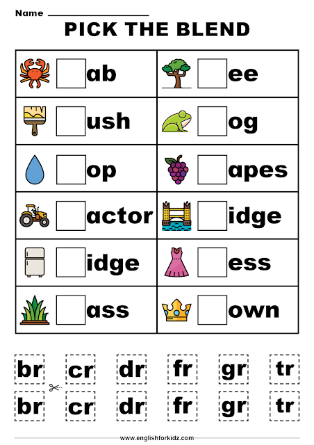 Consonant Digraphs Worksheets Pdf