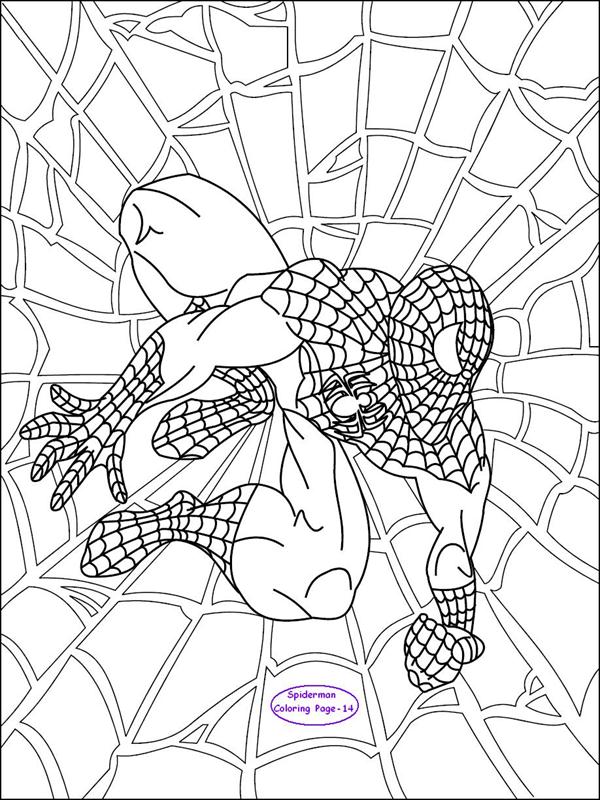 Coloring Pages Spiderman Pdf