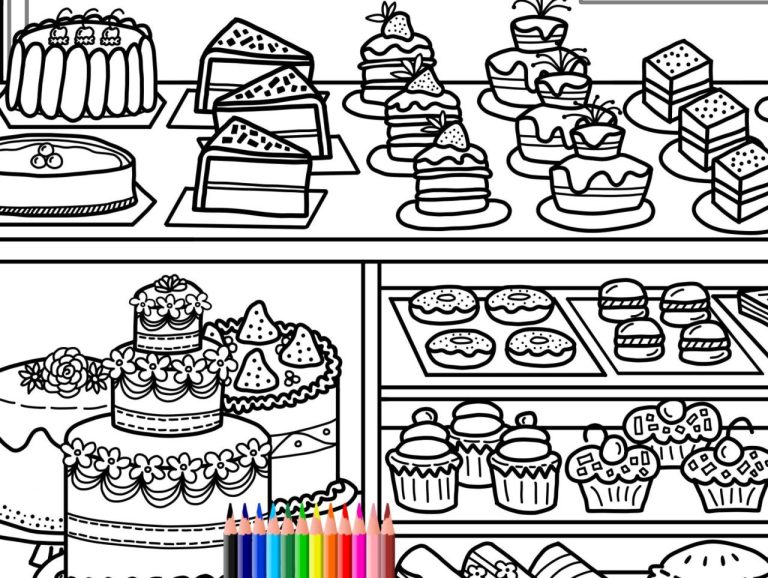 Pastry Coloring Pages