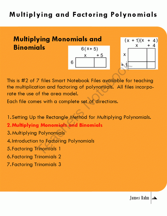 Multiplying Monomials And Binomials Worksheet Answers