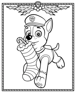 Christmas Coloring Pages Paw patrol coloring, Paw patrol christmas
