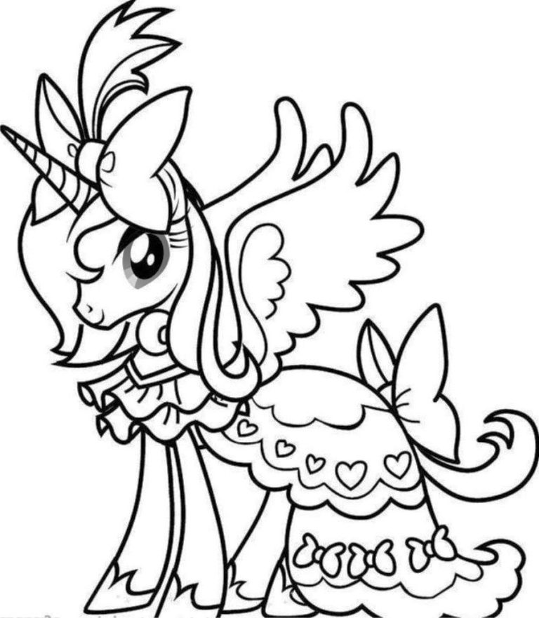 Printable Coloring Book Pages Unicorn