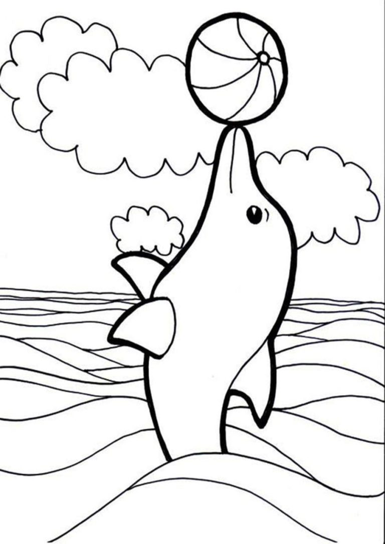 Dolphin Coloring Pages Pdf