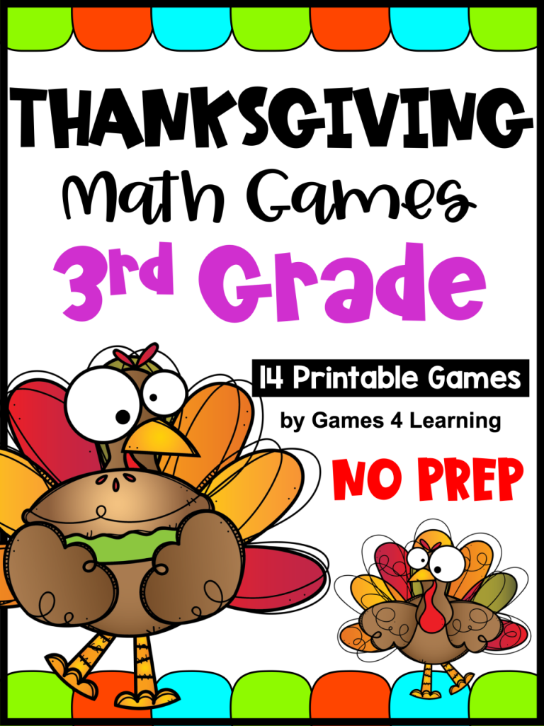 Thanksgiving Multiplication Worksheets 3Rd Grade