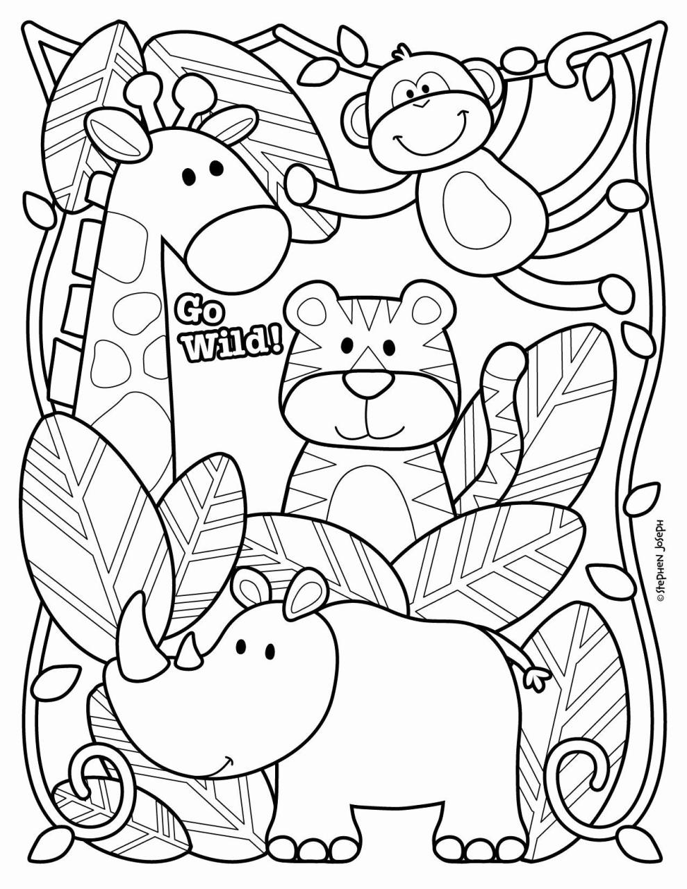 Animal Coloring Pages For Toddlers Pdf