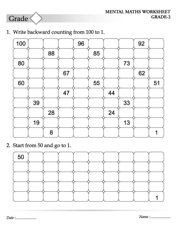 Counting Worksheets 1-100 Pdf