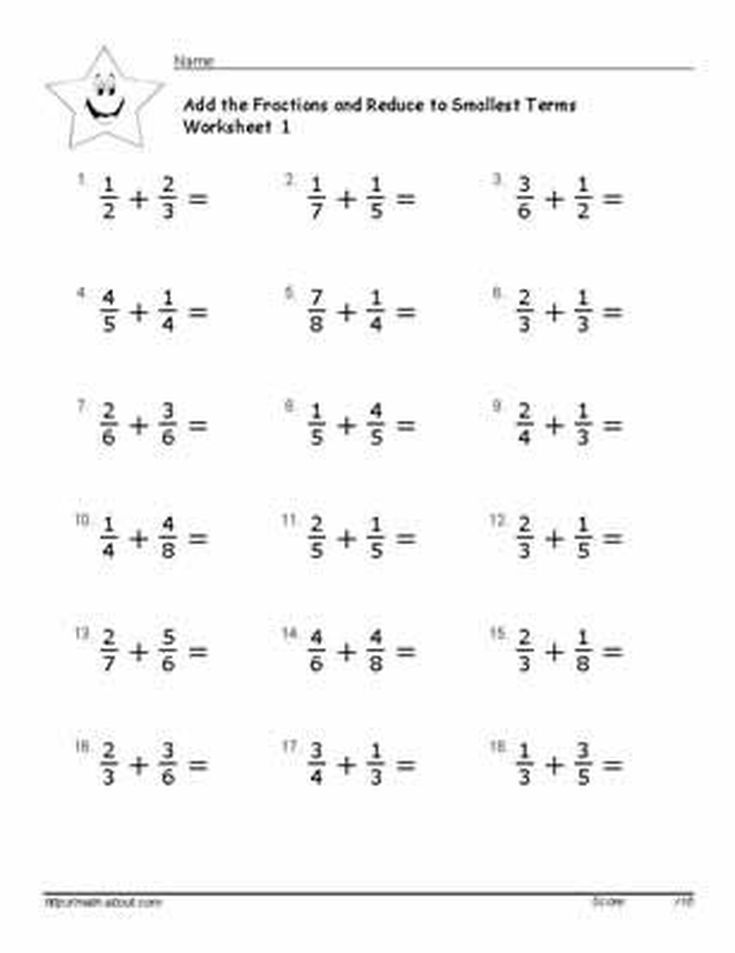 Adding And Subtracting Fractions With Unlike Denominators Worksheets Kuta