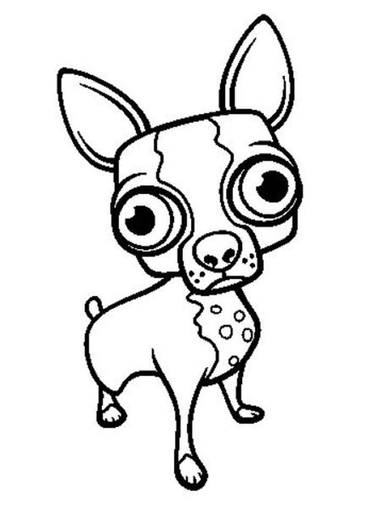 Printable Chihuahua Dog Coloring Pages