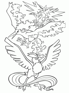Legendary Pokemon Coloring Pages The Legendary Pokemon Colouring In
