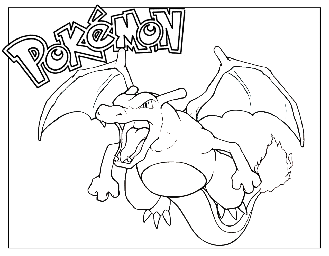 Coloring Pages Pokemon Charizard